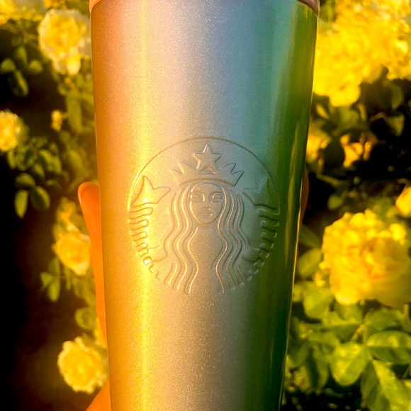 Starbucks Pink Rose Gold to Aqua Mint Turquoise Green Ombre Tumbler - Picture 6 of 6